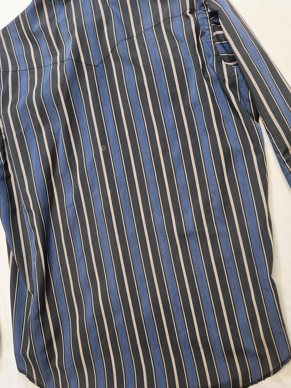 Vintage Wrangler L Cowboy Cut Single Stitch Pearl Snap Long Sleeve Button Up USA - Picture 11 of 11